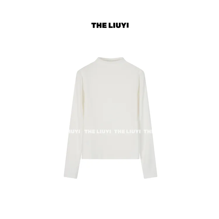 【LIUYI】土豆泥~半高领加绒修身长袖内搭打底T恤510231