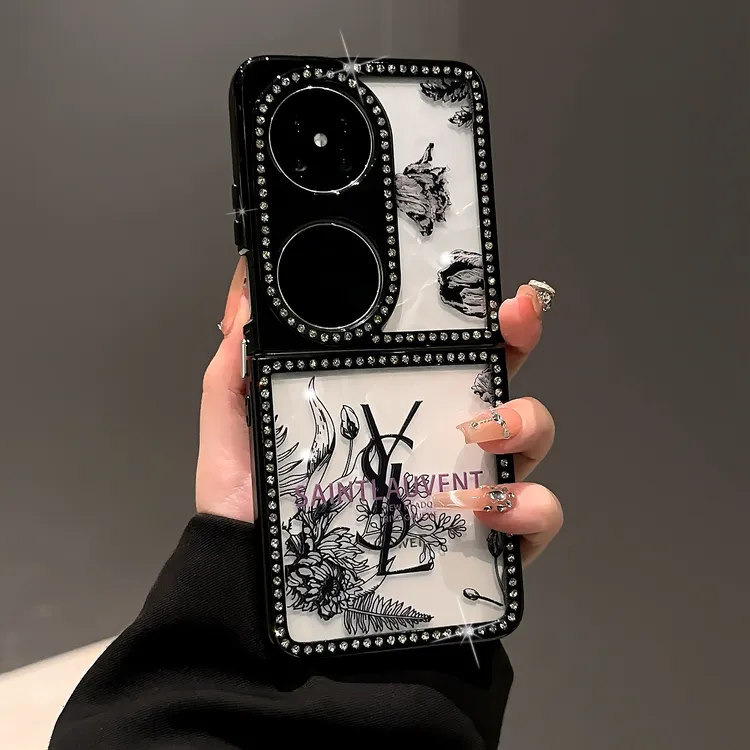 潮牌钻石适用华为pocket2折叠手机壳novaFlip华为Pocke2024高级感