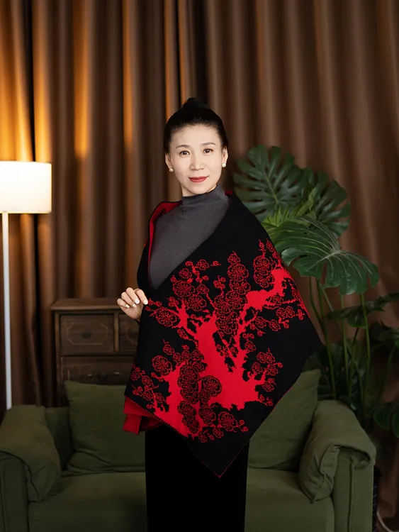 【梅花披肩材料包十二两】26/2羊绒线 正品毛线手工编织围巾材料包