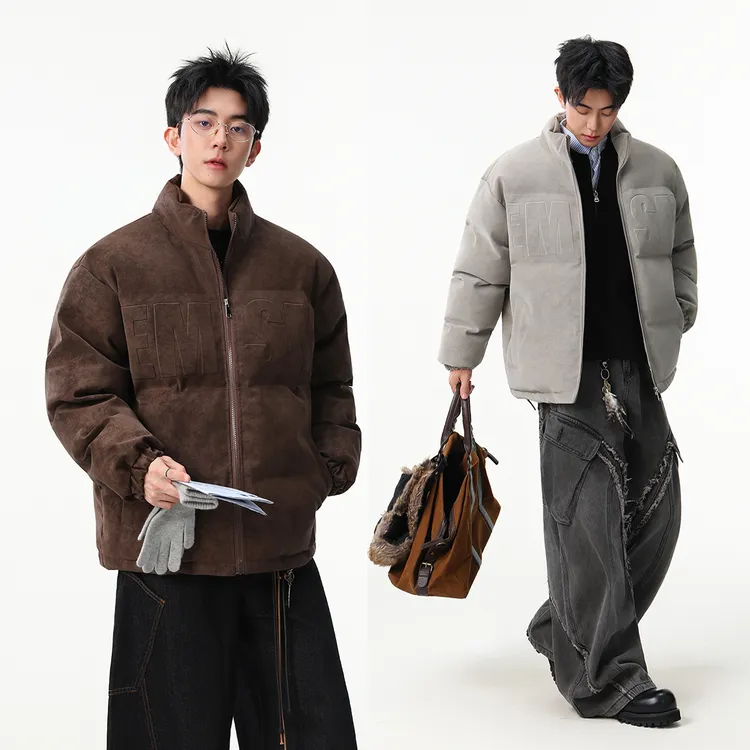 棉服男款冬季立领加厚立领扎染棉衣外套宽松保暖皮棉服情侣百搭