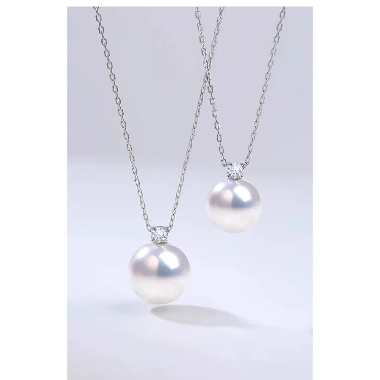 Ben.S本饰纯天然淡水珍珠戴妃钻纯银项链气质翻倍经典款A400