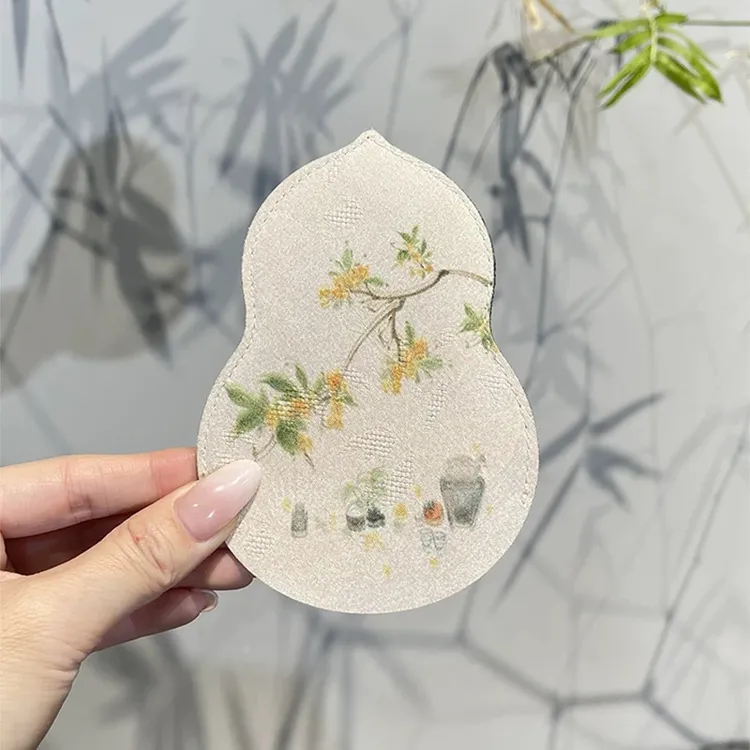 国风茶剪保护套复古禅意剪刀布套中式家用茶艺小剪刀收纳袋