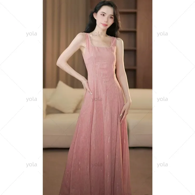 【yola】芭乐夏季新款高级法式气质显瘦A摆连衣裙-YL50124