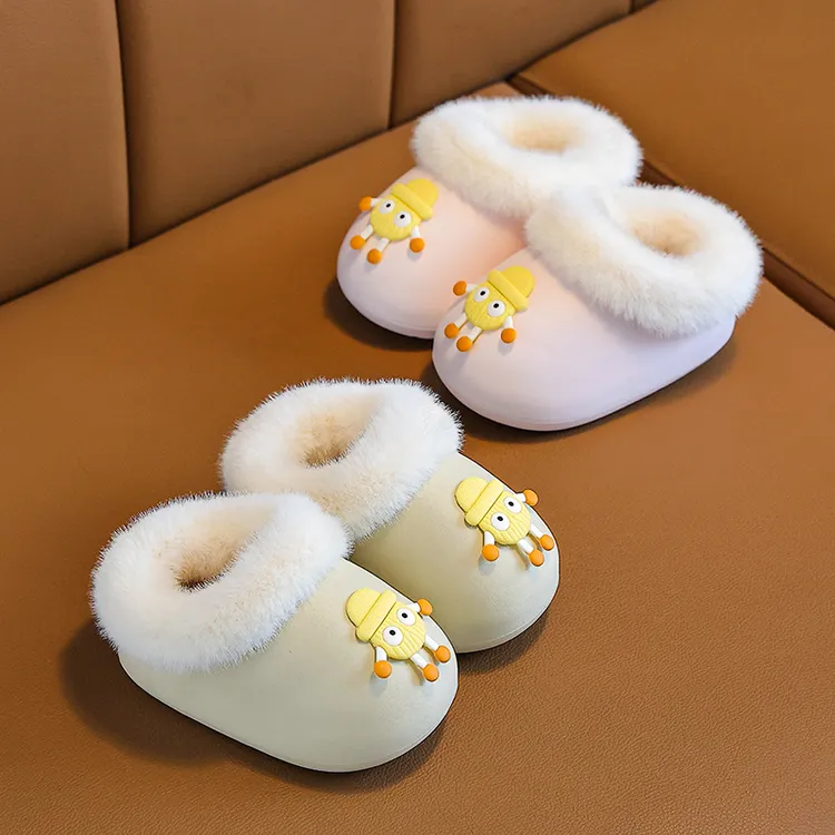 EVA防水儿童棉拖鞋男童女童宝宝室内居家可拆卸鞋套保暖防水学步