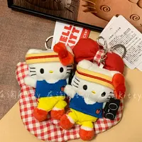 me鼻嘎系列联名有氧运动kitty可爱毛绒包包配饰包包挂件