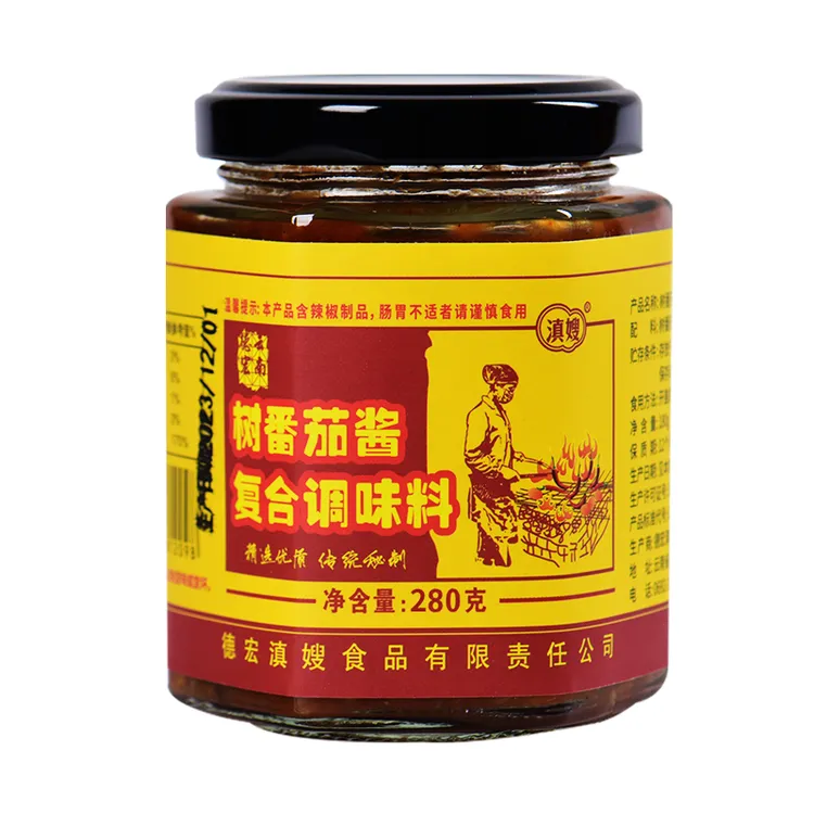滇嫂火烧树番茄酱云南洋酸茄酸辣拌饭酱番茄辣酱微辣傣味辣椒酱