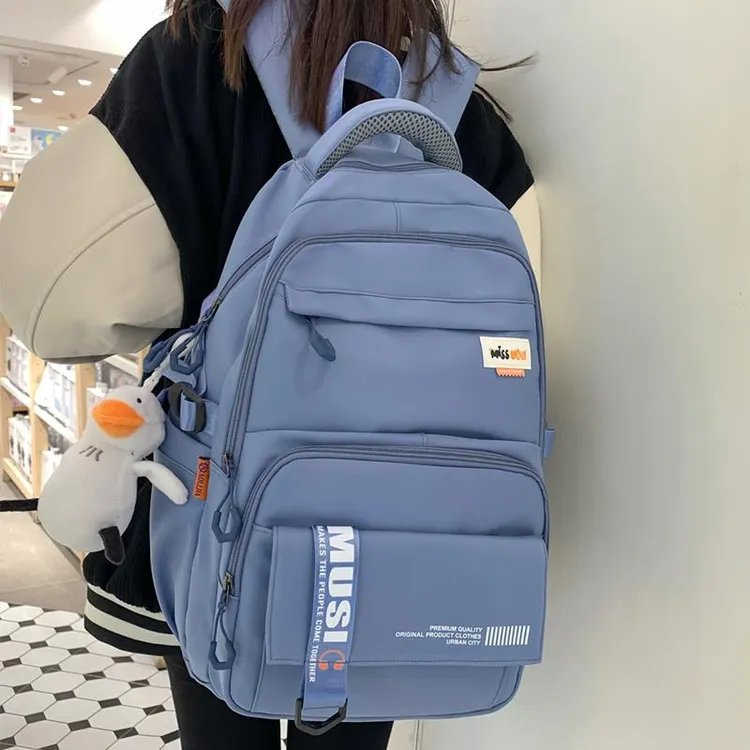 范哲萨初中生书包女生高中生学生大容量2025新款减负护脊女孩背包