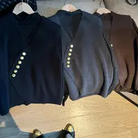 阿黎精选-------秋冬V领显瘦斜扣马甲