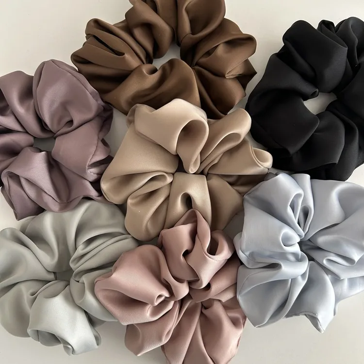 韩国新款缎面大肠发圈气质简约肥肠圈发绳高弹力扎马尾皮筋发饰女