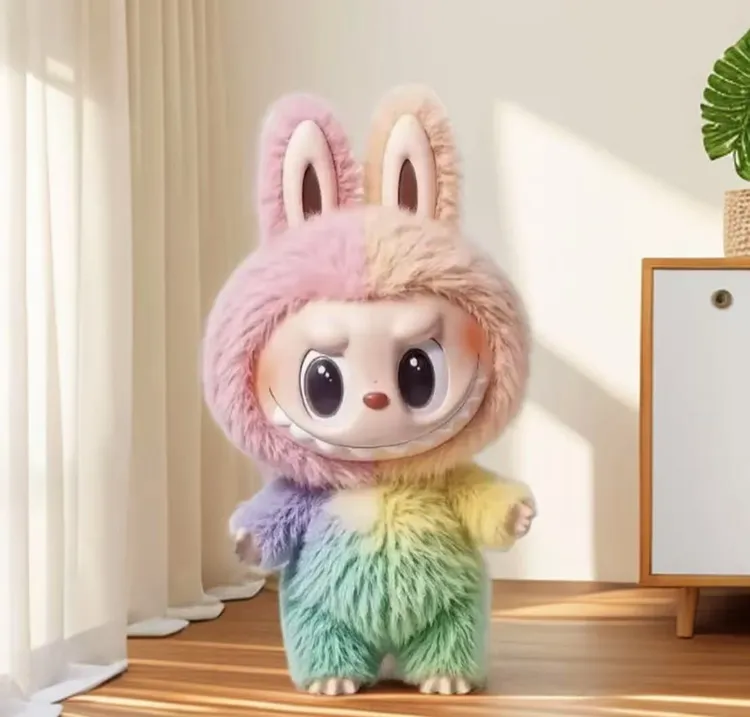 马卡龙彩虹娃娃四代搪胶娃娃