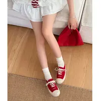 J-86363#米町#日常通勤简约百搭清新帆布鞋(福利)