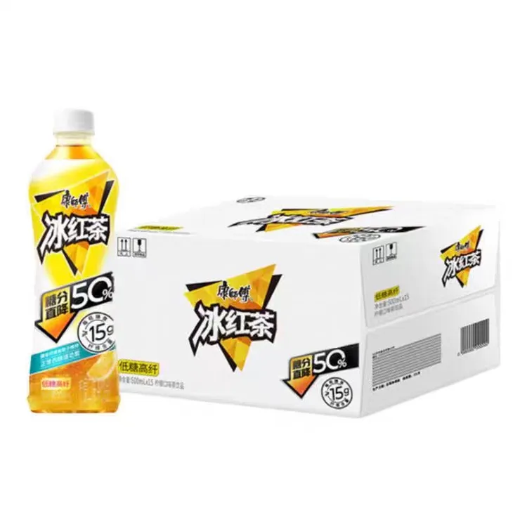 康师傅正品低糖高纤冰红茶500ml*15瓶正品新货