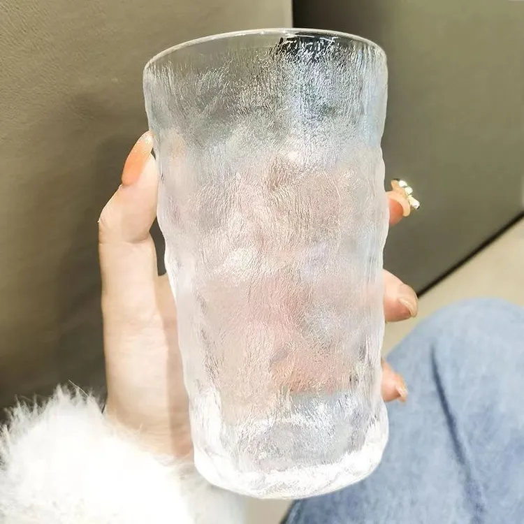 高颜值ins风网红简约早餐杯牛奶杯果汁杯玻璃水杯家用喝水杯子