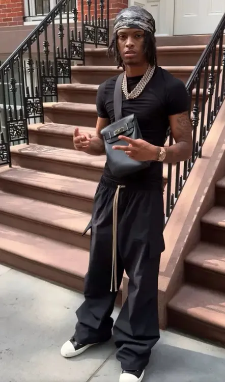 25Fear of God Essentials 男士简约舒适休闲宽松美式工装裤 