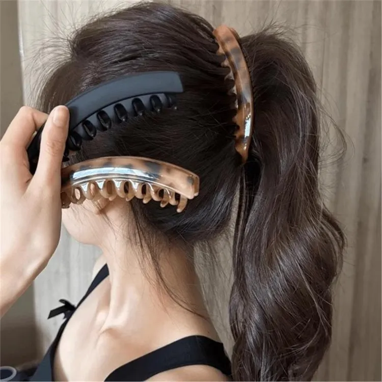 覆古高马尾香蕉夹2025新款发夹自然蓬松显发量抓夹后脑勺盘发夹子