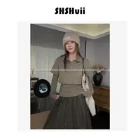 IN.SHuii【随想录】长袖假两件长袖T恤polo上衣/VBAJJ