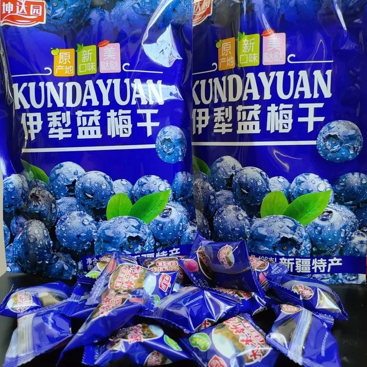 新疆特产伊犁坤达园蓝莓干酸甜果脯独立包装小袋包邮蜜饯零食