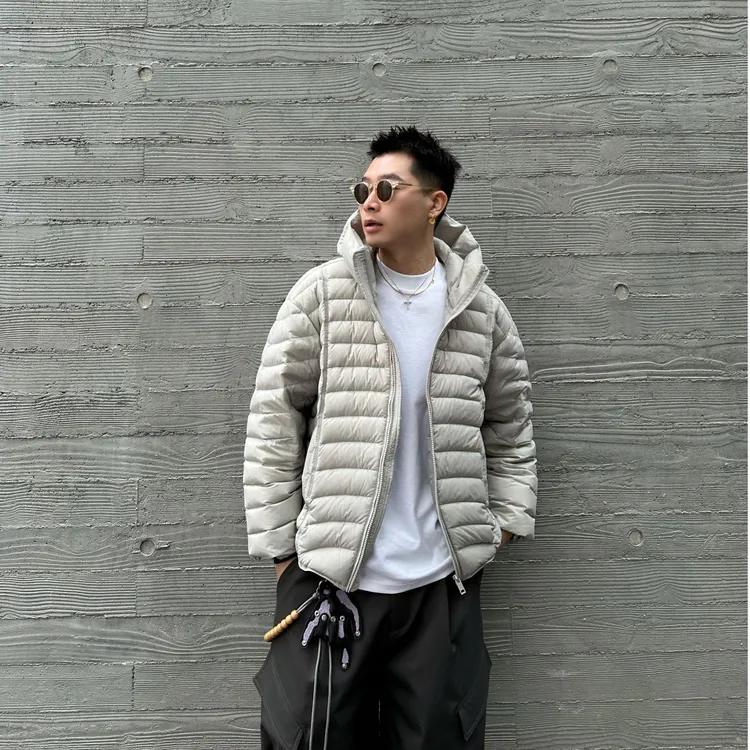 云朵泡芙排骨秋冬轻量化户外通勤连帽羽绒服派克服