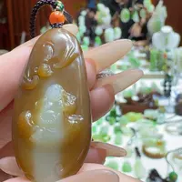 和田玉未镶嵌挂件糖白佛