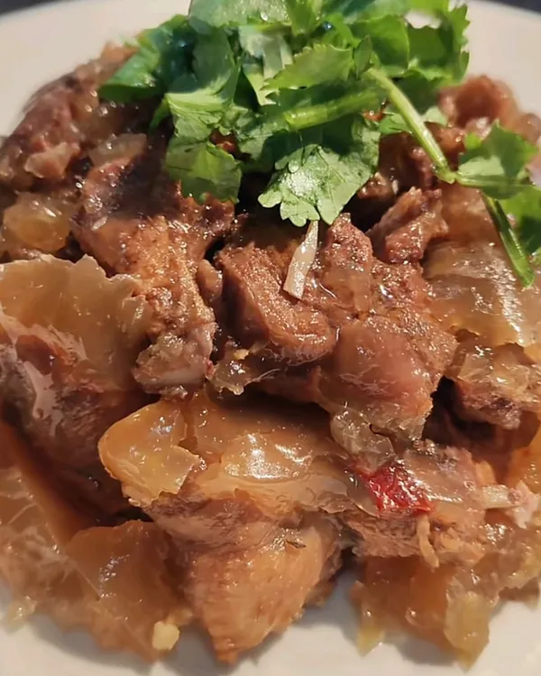 苏北大席老菜卤鸡冻情怀老菜60 70 80 90后回忆 小时候的味道