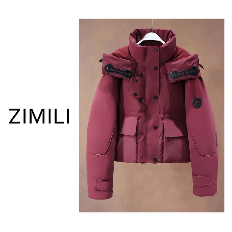 【亮哥欧货女装】2025冬季新品安可拉红90绒高蓬松加厚羽绒服26956