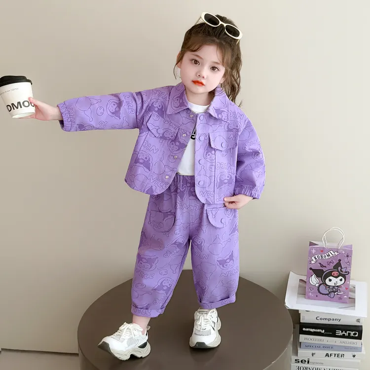 可爱超萌女童休闲套装春秋款潮流韩范儿童秋季服装小女孩潮牌衣服