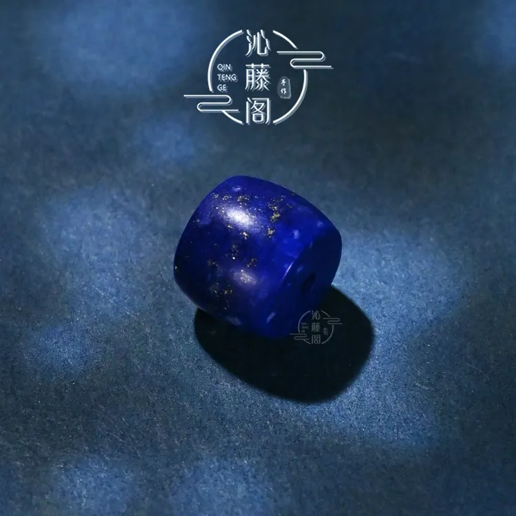 8/10/12MM天然青金石直切桶珠文玩手串手链配饰配珠腰珠单珠散珠