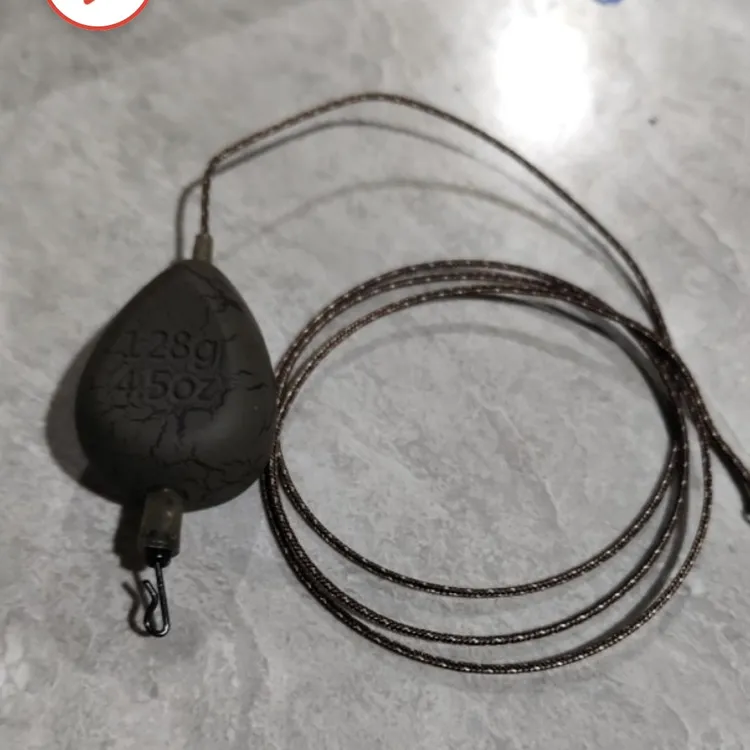 欧鲤钓内联前导铅坠反底钓欧式钓法抗扰流中通铅坠欧鲤钓铅坠专用