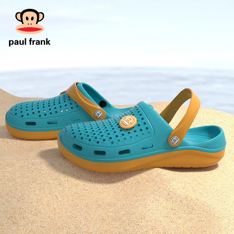 大嘴猴拖鞋【洞洞鞋】休闲男女同款懒人沙滩拖鞋外穿厚底包头凉拖鞋