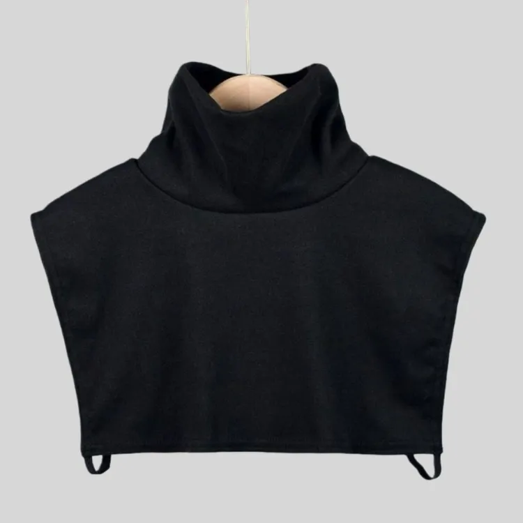 加厚德绒高领假领子女围脖护颈秋冬季防寒内搭假衣领纯色保暖脖套