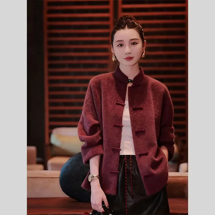 新中式国风巨好看的初冬外套2025秋冬新款今年流行爆款复古上衣女