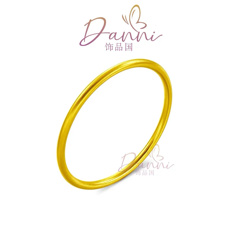 铜合金手镯 DANNI轻奢素圈古法磨砂传承