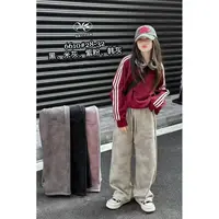 412373《S-XL》优选韩儿童休闲舒适洋气冬季加绒休闲裤