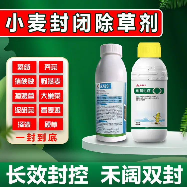 小麦田封闭除草剂禾阔双封长效管控土壤封闭时效长封草广谱