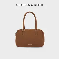 CHARLES & KEITH【商场同款】宽肩带手提波士顿斜挎包30271398
