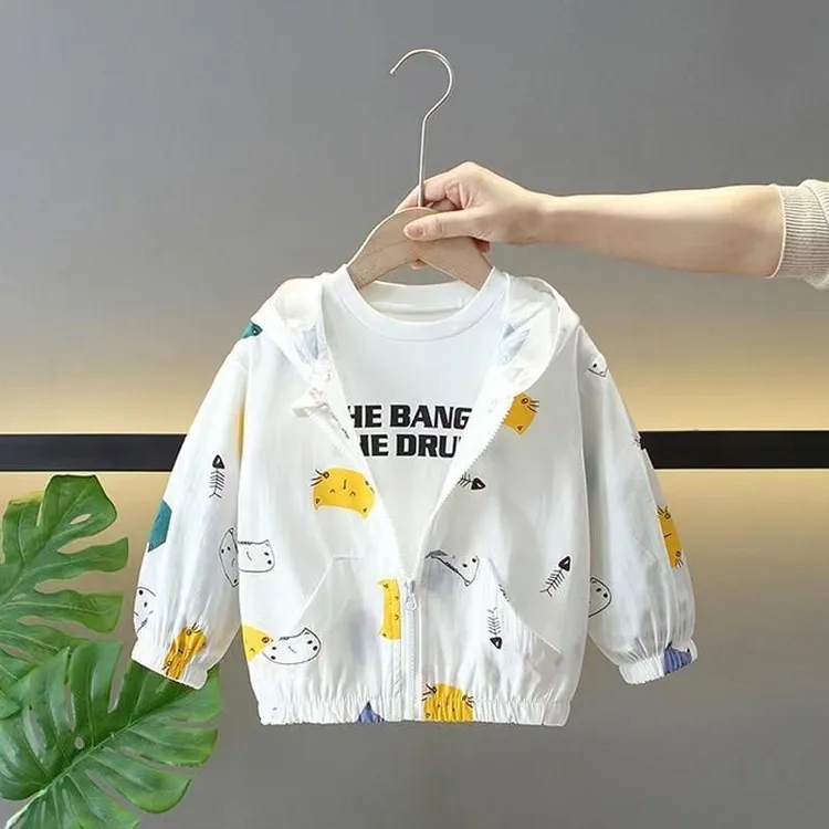 男童女童防晒外套2024新款轻薄空调宝宝上衣