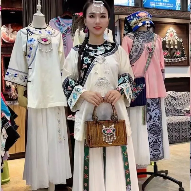 新款刺绣湘西苗族土家族服饰少数民族日常款民族风服饰