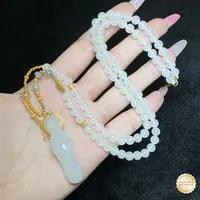 【小北好物】和田玉套链尺寸约13*43mm【多样性发一件】2QH75X436