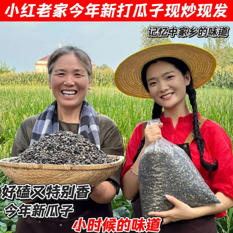 小红老家手工现炒今年新打瓜子500克