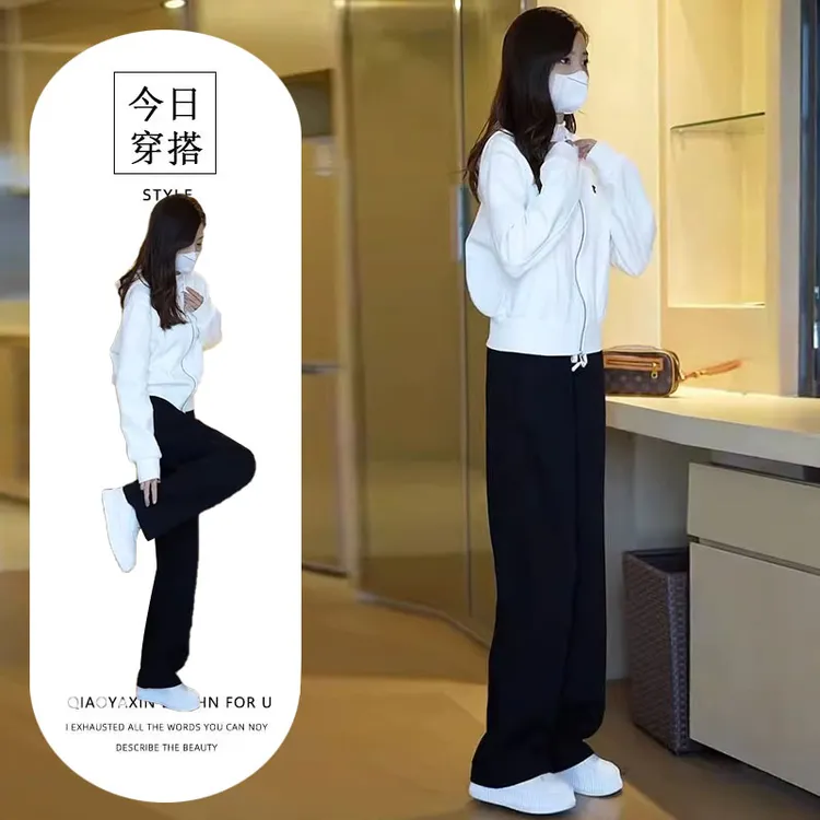 早秋季2025新款今年流行时尚小个子搭配一整套洋气炸街卫衣两件套