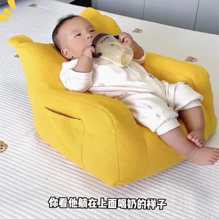 婴儿沙发可躺可睡小月龄单人凳坐地防摔可爱卡通简约公主软靠背椅