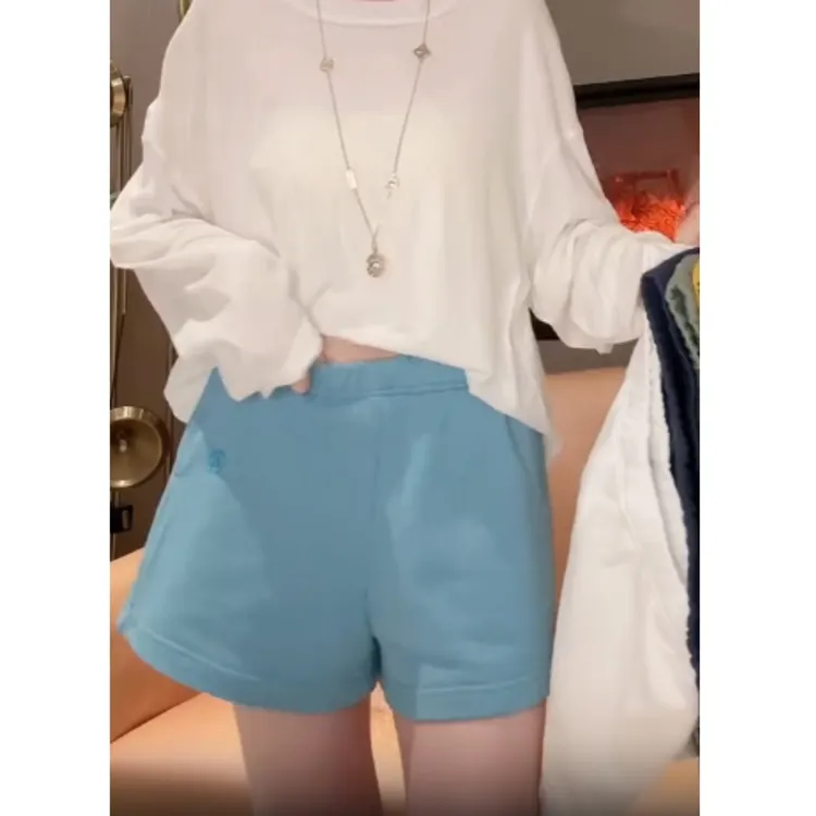 2025夏季新款高腰显瘦大码阔腿显瘦休闲短裤