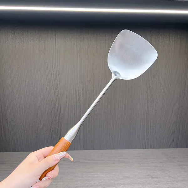 锅铲 家用花梨木不锈钢炒铲炒菜菜铲防烫铲子BT  