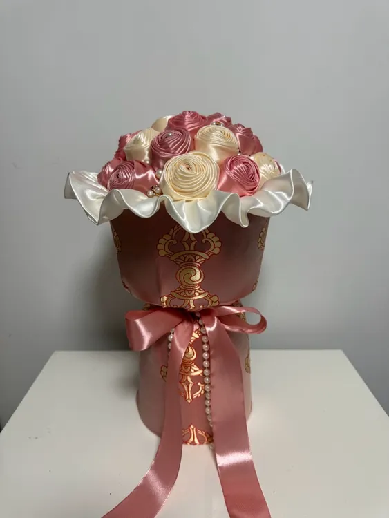 藏式手工花束粉色系