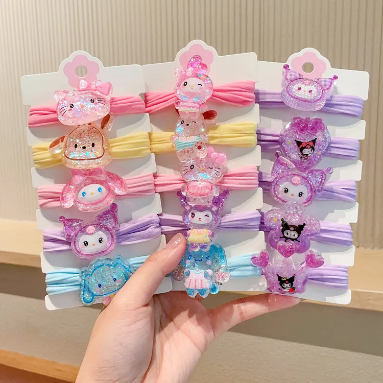 儿童库洛米皮筋头绳宝宝可爱不伤发弹性好发圈小女孩新款发绳发饰