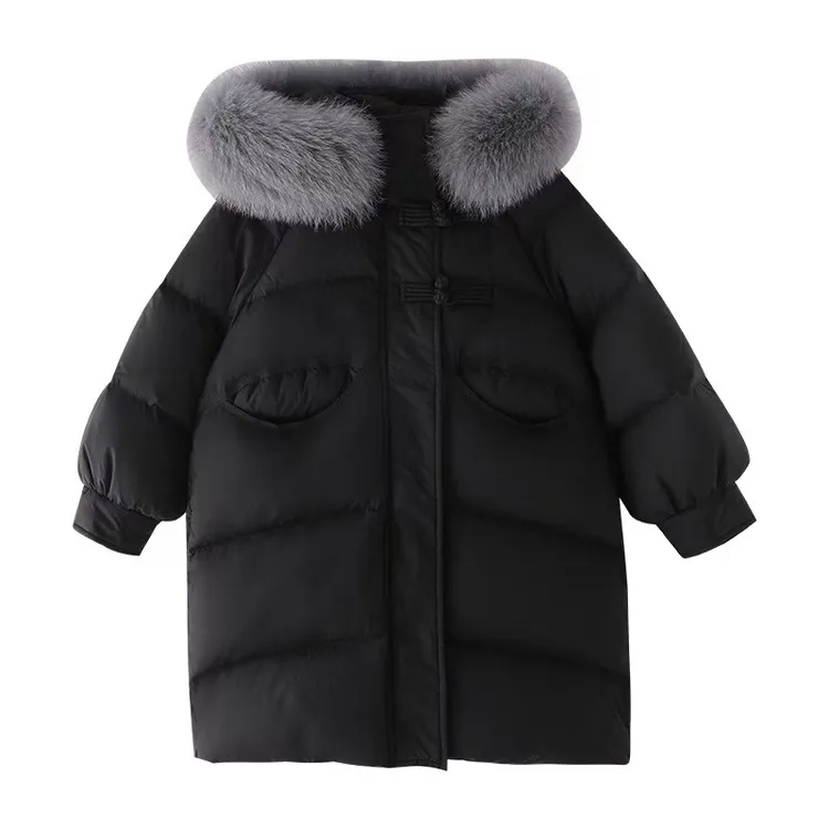 【零下30° 五防 真毛领】2025冬季新品女童长款保暖羽绒服R363