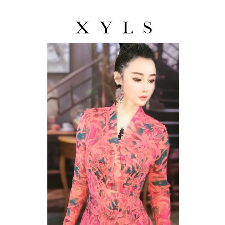女装弹力网纱连衣裙T006300