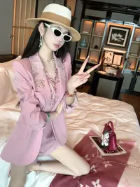 【雅乔定制 预热链接】粉色西装外套