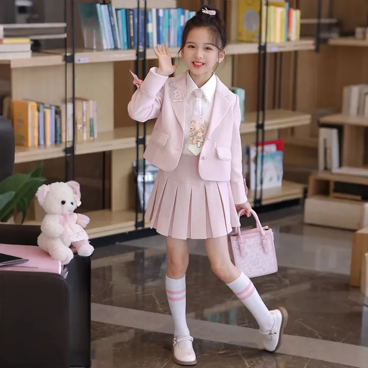 媛媛公主2025女童炸街潮服独特洋气时髦女童装秋装套装15353U012