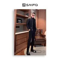水木夫妻【男款】“美式典范”T*F羊毛棉 哈灵顿绗缝百搭保暖棉服外套